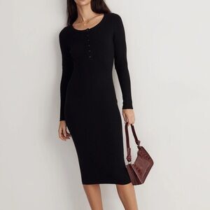 Madewell Tight black sweater dress